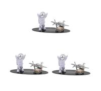 Ciieeo 3 Piezas de Aceite Esencial para Coche con Escultura de Astronauta y Solar Adorno de Salpicadero Giratorio Decoración Automotriz Elegante
