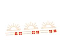 Ciieeo 3 Piezas De Adorno De Sol De Pared Decoración De Rosa Decoración Vintage Percha Decoración Estética De Decoración Bonita Calcomanía De Pared para
