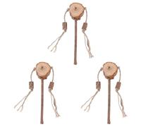 Ciieeo 3 Piezas de Juguetes para Gatos Forma de Sonajero, Palitos de Cuerda para Morder, Juguetes Interactivos para Gatos Que Protegen Muebles y Cuidan Dientes