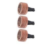 Ciieeo 3 Piezas difusor de aroma para coche acortar clips básico ambientador perfume clip de salida automática Clip de ventilación del coche Palo de rosa Light Brown