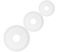 Ciieeo 3 Piezas Herramienta Creativa para Hacer Lazos de Cinta de Plástico Blanco Forma Circular, Ahorro Fabricación Rápida para Manualidades y Broches Decorativos
