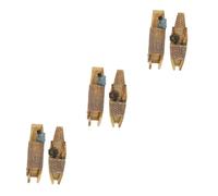 Ciieeo 3 Series Artesanía En Botes De Resina Tanque Acuario Beto Flotante Decoración De Peces Decoracion De Pescado Temático Accesorios para Peceras 2 Piezas X 3