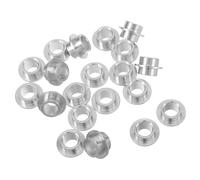 Ciieeo 30 Espaciadores de Buje para Ejes de Patines en Línea de Aluminio, Plateados, 12 X 10 X 6 Cm, Espaciador de Rodamiento del Centro de Rueda para Patinaje al Aire Libre y Patinetas