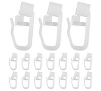 Ciieeo 30 Piezas Ganchos Deslizantes para Riel de Cortina X Tipo, Accesorios de Plástico para Ventanas, Puertas y Sistemas Divisores de Ambientes Domésticos, Compatibles