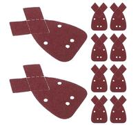 Ciieeo 30 piezas Lija Triangulares de Autoadhesivas Material de Vellón Fino Almohadillas Abrasivas para Lijadora de Palma para Diseño Forma de de Milano para Mayor Eficiencia