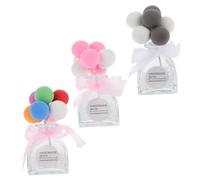 Ciieeo 3piezas Botella De Globo De Confesión Para Coche Frascos De Perfume Vacíos Globos Decorativos Para Almacenar Aceite Esencial El Automóvil