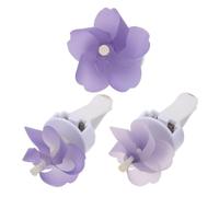 Ciieeo 3piezas Decoración De Aromaterapia Molinos De Viento Flores Para Ventilación De Coche Clips Ambientadores Olor Coche Para Interior Del