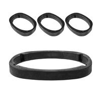 Ciieeo 4 anillos deflectores de altavoz de 6 x 9 pulgadas, placas espaciadoras ovaladas, accesorios de instalación de audio para automóvil, junta de cuña antivibración para altavoz, herrajes de