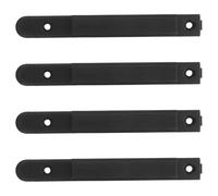 Ciieeo 4 hebillas retráctiles para barrera de control de multitudes, clip para poste de barrera de seguridad para sitios de construcción, gestión de tráfico y divisores de colas.