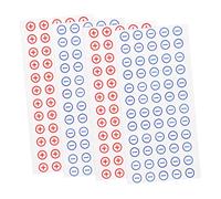 Ciieeo 4 Hojas Etiquetas de Polaridad para Baterías con Adhesivo Autoportante Pegatinas Rojas y Azules para Identificación Clara de Positivos y Negativos Paneles Eléctricos y Distribución