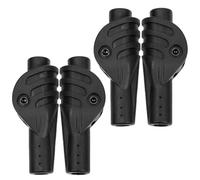 Ciieeo 4 Piezas Adaptador de Varilla de Soporte para Tienda de Campaña Diseño Ergonómico y Superficie Antideslizante, Material Plástico Negro Adecuado para Camping y Exploración