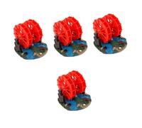 Ciieeo 4 Piezas Adorno de Engranaje de Molino de Viento Accesorios de Acuario Decorativo Rueda hidráulica del Tanque de Peces de Resina Accesorios para peceras