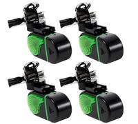 Ciieeo 4 Piezas Alarma Electrónica Varios Estilos para de Pescar Alta Sensibilidad y Fuerte, Campana de Plástico Negro Varios Estilos para Pesca de Carpas y Surfcasting