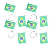 Ciieeo 4 Piezas Diadema Bandera de Brasil para Niñas, Accesorios Patrióticos Cabello, Diseño Vibrante y Ultraligero, Adecuado para Eventos Deportivos Internacionales