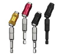 Ciieeo 4 Piezas Extensor de Puntas Vástago Hexagonal de Acero, Portapuntas Magnético Rotativo para Taladros, Adecuado para Instalación en Rincones Estrechos y Conveniente