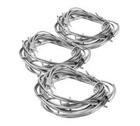 Ciieeo 4 Piezas Guirnalda de Púas Falsas para Halloween Decoración de Cadenas de Alambre de Espino Realista para Fiesta y Casa