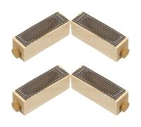 Ciieeo 4 Piezas Jaula de Madera Artesanal para Cría de Reinas Diseño de Ventilación Natural, Herramienta Versátil para Apicultura y Transporte de Colmenas en Jardines