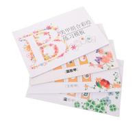 Ciieeo 4 Piezas Libro de Práctica para Uñas para Principiantes Páginas Multilayer de Papel Resistente a Manchas para Autoaprendizaje en Casa y Entrenamiento en Tienda