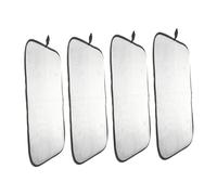 Ciieeo 4 Piezas Protector para Puerta y Ventana de Autocaravana con Ventosas Cortina Opaca Reflectante Sombra Solar Fina Accesorio para Remolque Fácil Instalación sin Taladro Paquete