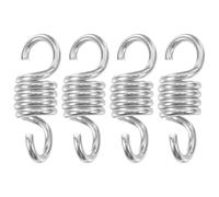 Ciieeo 4 Resortes de Suspensión para Silla Hamaca, Resorte para Hamaca de Alta Resistencia, Gancho de Extensión para Saco de Boxeo, Kit de Herrajes para Gimnasio y Muebles de Patio, Uso