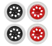 Ciieeo 4 Ruedas de Repuesto para Carrito de Compras Plegable Ruedas de Plástico Resistentes Diseño para Subir Escaleras para Carretilla de Supermercado y Jardín