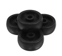 Ciieeo 4 Ruedas de Repuesto para Equipos de Fitness, Rodillos Plásticos de PP D48x8xh20x19 Mm, Accesorio Móvil para Máquinas de Ejercicio, Poleas Multiusos para Bicicletas Estáticas y Cintas