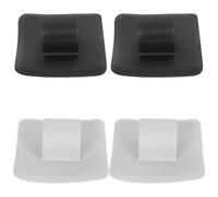 Ciieeo 4 Soportes de Fijación para Motor de Botes Inflables y Kayaks Soporte Lateral Resistente para Motor Fueraborda Compatible Embarcaciones de Goma para Hélice Color Negro y Gris