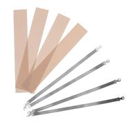 Ciieeo 4 Tiras Calefactoras para Selladora Térmica 245 Mm X 8 Mm Aislamiento Resistente al Calor y Cinta Antiadherente, Kit de Reparación para Selladores Manuales de Bolsas Plásticas,