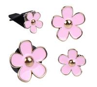 Ciieeo 4piezas Clip De Aromaterapia Para Coche Colgantes Para Perfume Forma De Flor Ambientador Para Salidas De Aire Difusor De Aromaterapia Para Coche