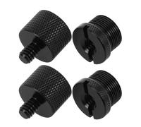 Ciieeo 4piezas Conjunto de Adaptadores de Rosca para Brazo de Micrófono Tuerca de Conversión de Aluminio de Hembra Macho Adaptador de Tornillo de Montaje para Micrófono para Soporte
