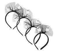 Ciieeo 4piezas Diadema De Halloween De Fantasma Accesorio Para Disfraz Tocado Para Cosplay y Fiesta Para Truco o Trato y Decoración Festiva
