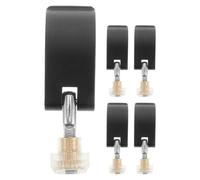 Ciieeo 5 Clips de Bloqueo Externo con Manija de Bloqueo de Nailon para Bastones de Trekking y Tornillos, Ajuste Rápido y Fijación Estable para Senderismo