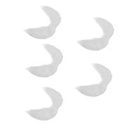 Ciieeo 5 Piezas Barba Falsa Blanca Adhesiva para Disfraz de Abuelo y Santa Claus Cómoda y Reutilizable para Adultos Halloween y Navidad