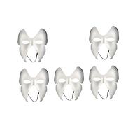 Ciieeo 5 Piezas Máscara de ópera de Pekín Blanco papel máscara artesanal plano máscara blanca lisa Máscaras de bricolaje máscara para pintar para mascaras para pintar