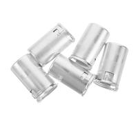Ciieeo 5 Piezas Protector 9-46, Funda Metálica para Tubos de Audio, 9 Conexiones, Compatible con 6688, 5670 y 6386, Plata, para Amplificadores Domésticos y Experimentos Electrónicos