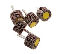 Ciieeo 5 Piezas Rueda De Pulido De Molienda Cabezas De Molienda Muela Rueda De Aletas Abrasivas Cabezal De Lijado De Aletas Accesorios Para Amoladora Rueda Abrasiva Tela De Esmeril