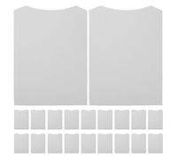 Ciieeo 50 Insertos de Cartón para Camisas y Camisetas 23x31 cm - Cartulina Rígida de 250g/m² con Esquinas Redondeadas | Soportes para Doblado y Embalaje de Ropa para Retail y Envíos