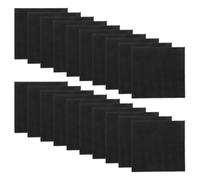 Ciieeo 50 Paños de Limpieza de Microfibra para Gafas y Pantallas, Paño para Limpiar Lentes Reutilizable 15x15 Cm, Color Negro, Toallitas Limpiadoras para Móviles y Tabletas, sin Pelusa,