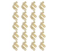 Ciieeo 50 Unidades Cerrojo Que Mejora la Seguridad Diseño de Brazo Oscilante Retro de Hierro Dorado Estilo Vintage Clásico para Caja o Gabinete