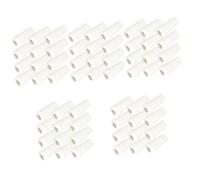 Ciieeo 5sets Colgante De Reloj De Madera Extremos Ciegos Cortinas Ciegas Ciegas Blancas Perillas De Cable De Repuesto Tire del Extremo del Cable Bobinadoras Perchas Cónico 12pcs*5