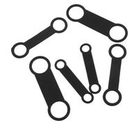 Ciieeo 6 Bandas de Repuesto Elásticas de Silicona para Placa de Identificación de Perros Silenciosas Sujeción Deslizante Surtido 6 Piezas Negro Tamaños Grande Mediano y Pequeño