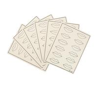 Ciieeo 6 Hojas de Piel para Práctica de Maquillaje de Labios, Piel Falsa Elástica y Duradera, Accesorios para Entrenamiento de Tatuajes, Herramienta Profesional para Técnicas