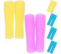 Ciieeo 6 Pares Fundas para Mango de Tijeras para Cutículas de Silicona Antideslizante, Protector para Herramienta de Manicura Mango Largo, Cubiertas para Cortacutículas Color Aleatorio