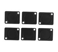 Ciieeo 6 Piezas Placa de Cubierta Ciega Tipo D para Montaje en Panel Xlr, Placa de Pared en Blanco Metálica Antipolvo, Accesorio para Conector de Chasis de Audio y Altavoz, Compatible