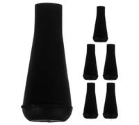 Ciieeo 6 Puntas de Flecha de Goma Blanda 6 Mm Punta Redonda Negra para Práctica de Tiro y Accesorios de Juego Seguros al Aire Libre Compatible Flechas de Madera