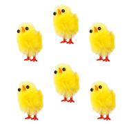 Ciieeo 6 Uds Mini Pollitos De Pascua Set Mini Pollitos De Pascua Chenilla os De para La Caza De De Fiesta De Decoración del Capó del Huevo De