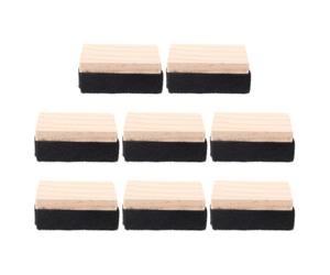 Ciieeo 8 Piezas Borrador de Pizarra Estilo Campus, Mini Limpiador Portátil de Madera y Fieltro para Aula al Aire Libre y Uso Escolar Multifuncional