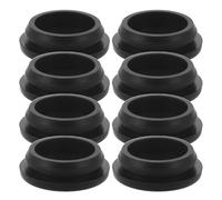 Ciieeo 8 Piezas Tapón de Drenaje del Congelador Horizontal, Tapa de Drenaje de Silicona Negra, Redonda, a Prueba de Fugas, Ajuste Preciso, para Descongelación de Congelador Horizontal