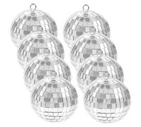 Ciieeo 8piezas Bola De Discoteca Colgante De Espejos Decoración Retro Para Jardín De Adornos Reflectantes Para Fiesta