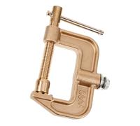 Ciieeo Abrazadera de Tierra Excelente Conductividad Eléctrica y Fuerza de Sujeción Uniforme para Soldadura de Cobre Dorado para Entornos Industriales y Fabricación de Maquinaria